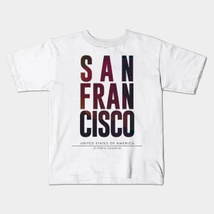 San francisco city typography Kids T-Shirt